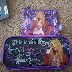 Disney Purple Hannah Montana Kids Accessories Bag